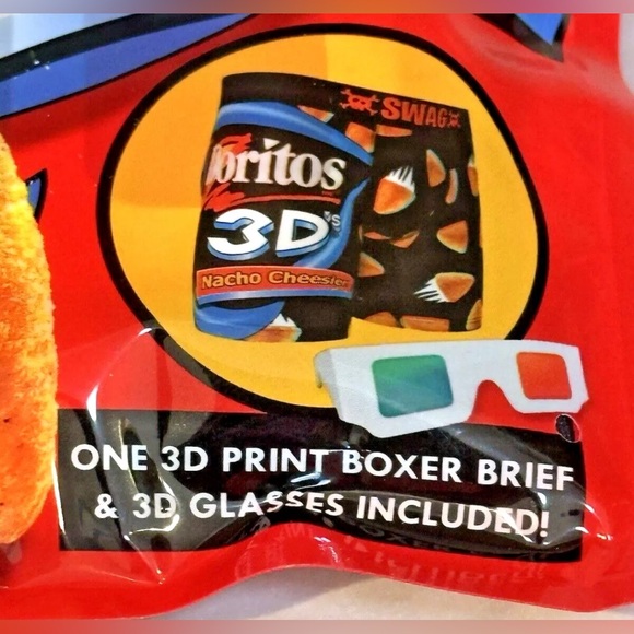 SWAG Doritos 3D Men's Size XL 38-40 w/3D Glasses Boxer Brief Underwear - Picture 4 of 5